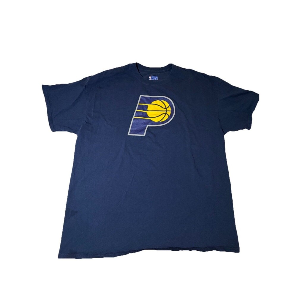 NBA Indiana Pacers Navy Logo T Shirt XL Men’s Basketball Tee
